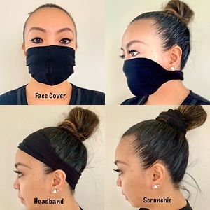 3-in-1 Multi-Use FACE COVER, HEADBAND, SCRUNCHIE